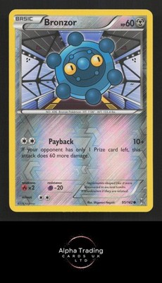 Bronzor 95/162 Common Breakthrough Pokemon Reverse Holo Lightly Played