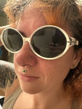 VTG Riviera s Optical Eye Sunglasses Aluminium Silver 60S Made In USA 1960 s