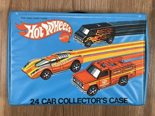 Mattel Hot Wheels Redline 24 Car Collector's Case Vintage 1975  w original trays