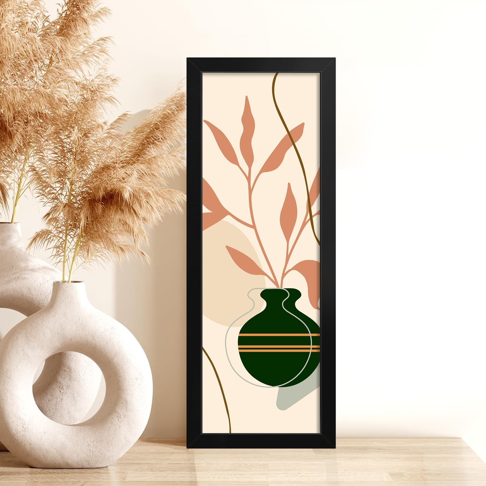 4X12 Picture Frame for Wall Display, 4X12 Black Picture Frame with HD Plexiglas,