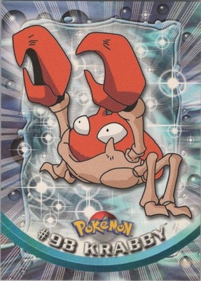 Base Krabby Pokemon 2000 Topps TV 98 HP