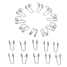 20pcs Silver Trumpet Waterkey Spit Value Spring for Trumpet Repair Accessory as