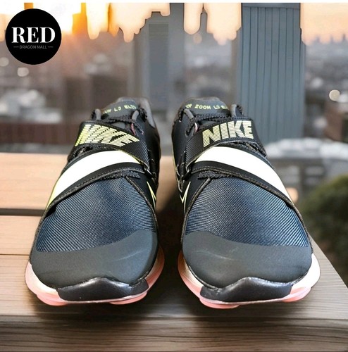 Nike Air Zoom LJ Elite Long Jump Spikes Nero Rosa CT0079-001 - Uomo Taglia 10 - Foto 4 di 15