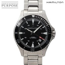 Hamilton HAMILTON Khaki Navy Scuba Auto H823350 Men s Watch Date Black Automatic
