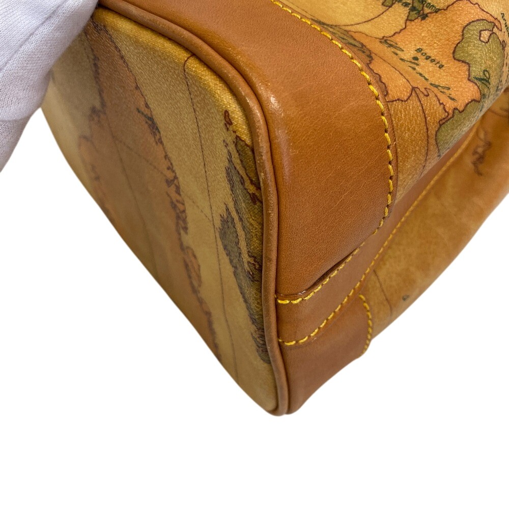 Prima Classe Drawstring Bag, Map Pattern PVC Shou… - image 4