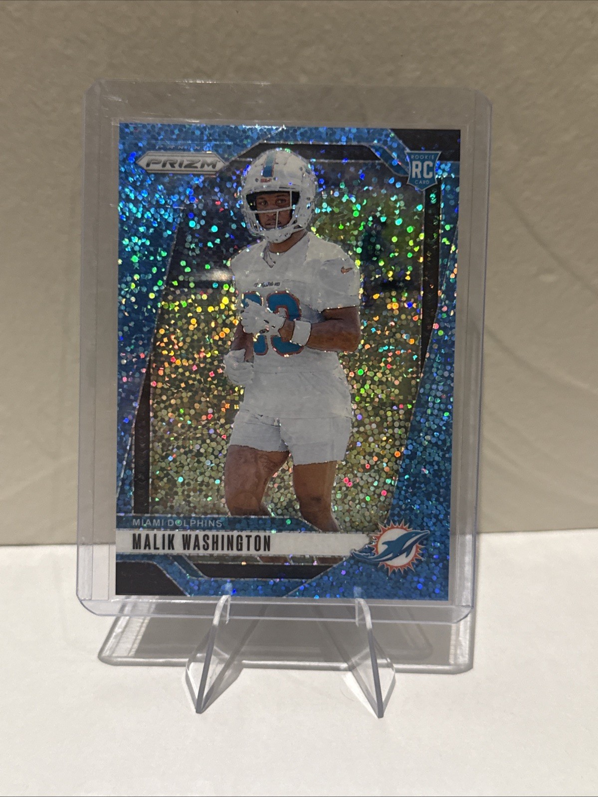 2024 Panini Prizm Rookie Malik Washington #371 Blue Sparkle Prizm /96 (RC)