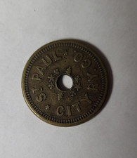 St Paul City Ry. Co. Good For One Fare Coin / Token