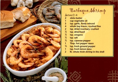 butter, vegetable oil, garlic, bay leaves, rosemary, basil, oregano, Postcard