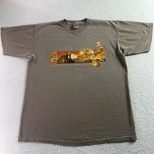 VINTAGE 90s Y2K Utah Shirt Brown Moab Canyonlands Arches Off Road ATV’s  Large