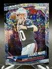 2025 Panini Prizm DRAKE MAYE SILVER DISCO Parallel SP New England Patriots #165