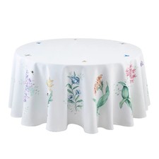 Lenox Butterfly Meadow Garden 70" Round Tablecloth NEW NISP