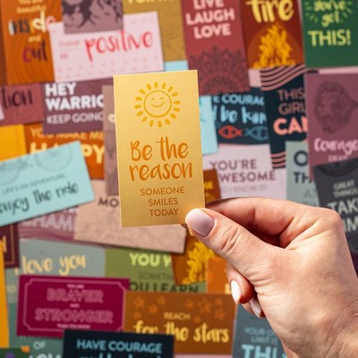 60 Pack Assorted Motivational Cards - Inspirational and Kindness Mini Note Ca...