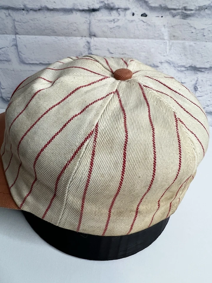 De Colección Cincinnati Reds Años 40 50 MLB Gorra Sombrero Ajustado Rayas Béisbol Leer Foto 3 de 4