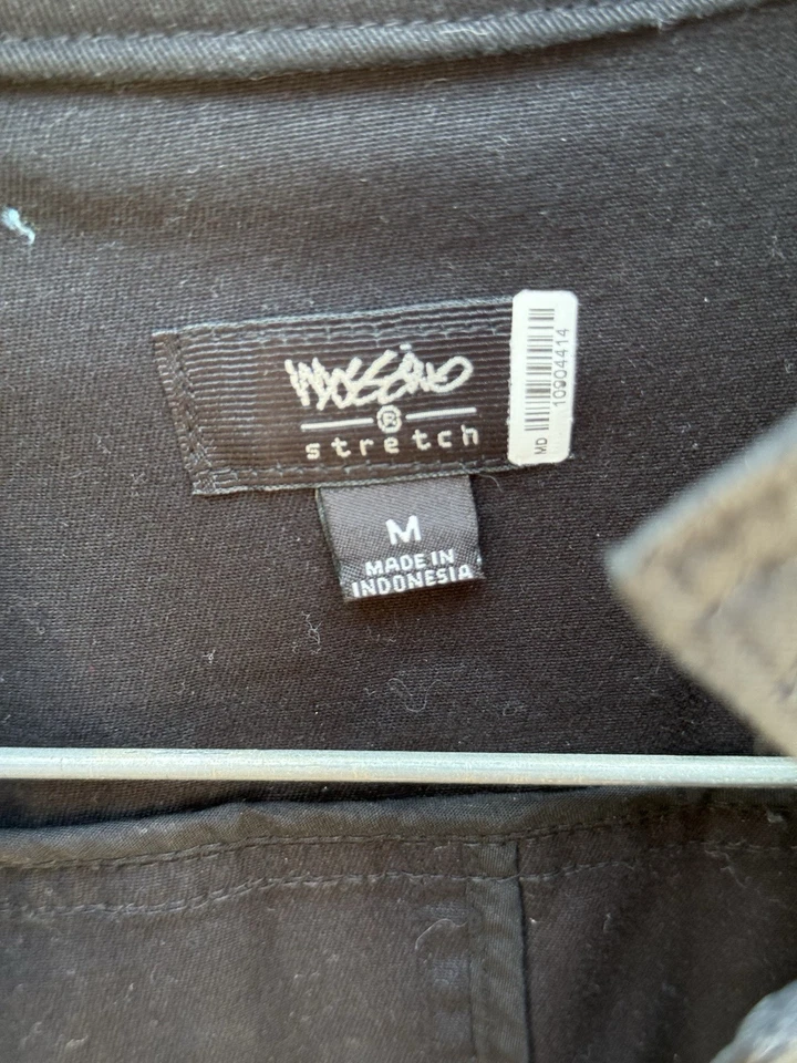 Mossimo черный военного стиля кнопки Blazer куртка женщин средний хлопок спандекс - Изображение 4 из 4