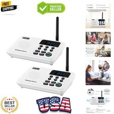 Intercoms Wireless for Home 1 Mile Range 22 Channel 100 Digital Code Display ...