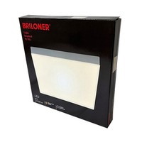 Briloner Led Deckenleuchte Lampe Silber Eckig 29Cm 21W 2200Lm Warmweiß 3000K