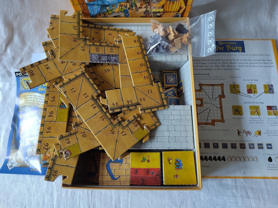 TOP neuwertig komplett - Carcassonne Die Burg - Spiel für zwei - Hans im Glück - Bild 4 von 4