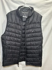 Nautica Navy Puffer Vest 2X Water And Wind Resistant