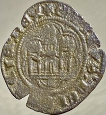 1400&rsquo;s Medieval Coin 1400-1406 King Henry III Kingdom Of Castile And Leon Blanca