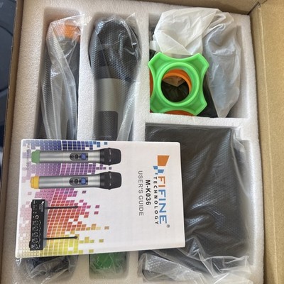 FIFINE UHF KO36 Dual Channel Wireless Handheld Microphone- Karaoke 