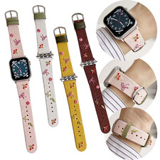 Leather Band Strap for Apple Watch Serie 11 10 SE 3 2 38/40/41/42/44/45/46/49mm