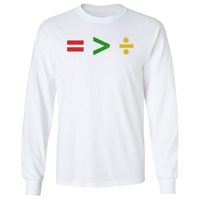 Juneteenth Freedom Equality Is Greater Than Division Long Sleeve T-Shirt
