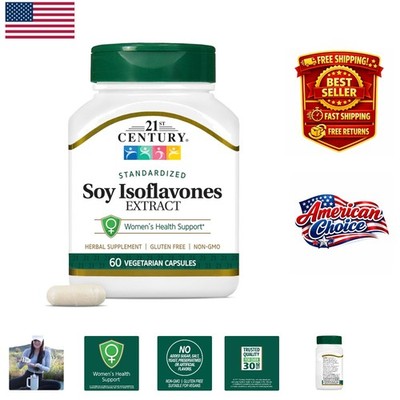 High Concentration Soy Isoflavones, 60 Veg Capsules for Enhanced Female Health
