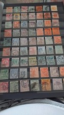 TIMBRES ANCIENS MONDE. 63 timbres OBLITERES. Avant 1900. Cachet a la main.