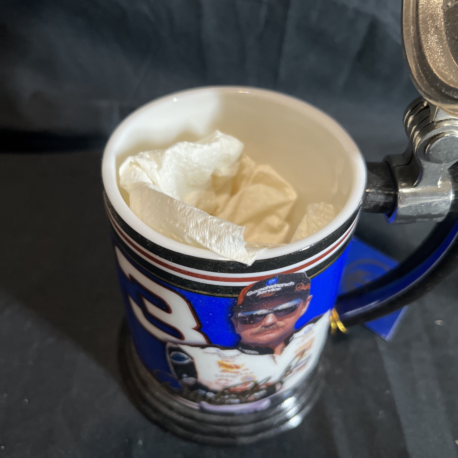 The Franklin Mint Dale Earnhardt #3 Collector Tankard Stein Mug The Intimidator