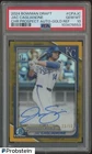 2024 Bowman Chrome Gold Refractor Jac Caglianone RC ON CARD AUTO 23/50 PSA 10
