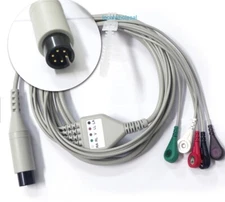  General Use 6pin Snap 5 leads ECG cable 