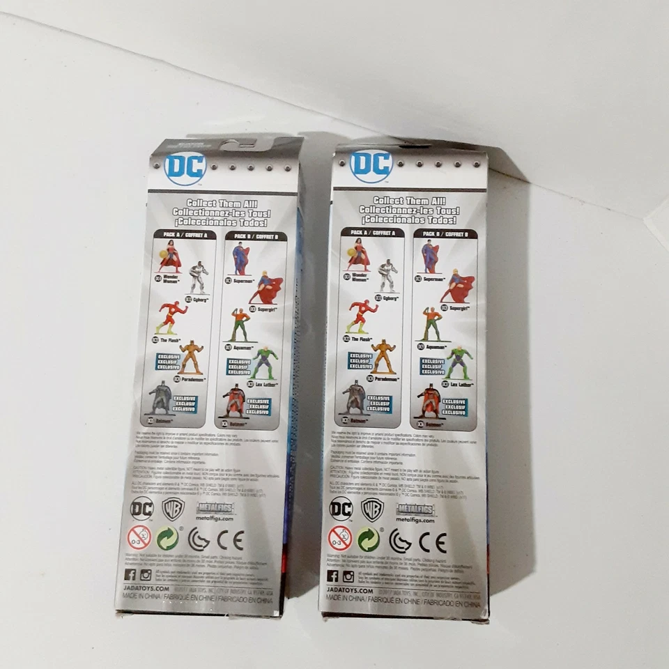 DC Super Heroes Nano Metalfigs Figura Coleccionistas Set Pack A & B Edades 3+ Nuevo en Caja Foto 4 de 4