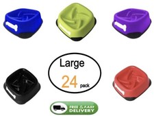 Bulk 24 Slow Feeder Dog Bowls Large, Anti-Choke, Anti-Slip, Colorful