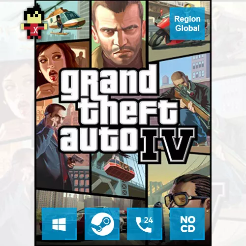 Grand Theft Auto IV 4 GTA for PC Game Steam Key Region Free