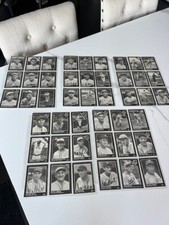 Vtg The Sporting News MLB BASEBALL Black & White TRADING CARDS Lot of 87