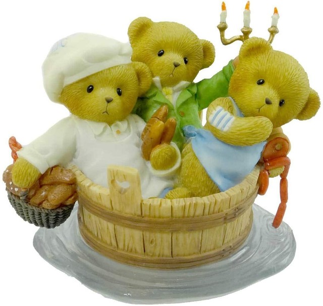 CHERISHED TEDDIES 2008 FIGURINE, LUCA, JOSHUA, ZACHARY, BEARS TUB, 4012278, NIB for sale online
