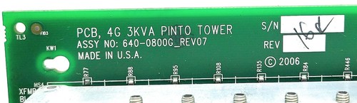 PCB 4G 3KVA Pinto Power ASSy No. 640-0800G_REV07 PCB Card - Picture 4 of 8