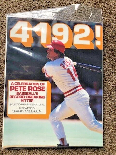 4192! Celebration of Pete Rose Book - 1985 Plus 4192 Key Chain, EX Condition - Image 3 of 4
