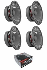 4) DS18 PRO-GM6.4 1920W 6.5 Midrange Loudspeaker 4 Ohm Pro Car Mid Bass Speakers