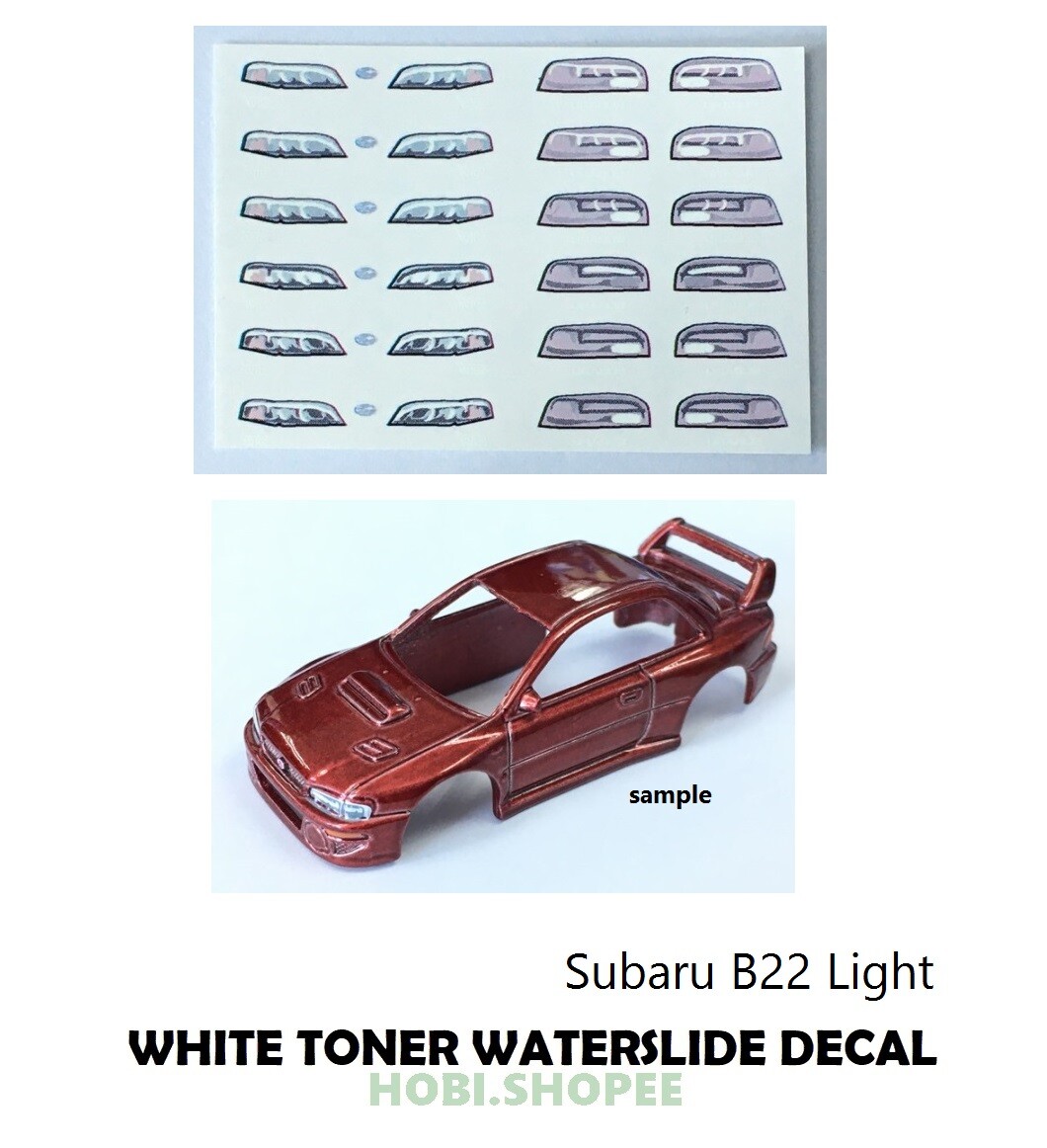JC-9326 White Toner Waterslide Decals SUBARU B22 LIGHT For