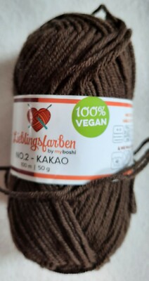 ( 59/kg): 50 g favorite colors Myboshi no.2, FB. 2740 Cocoa # 5143