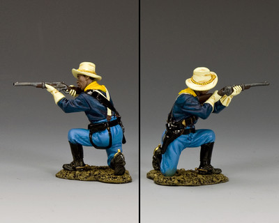 Figurine King & Country TRW170 – Trooper Leaning Forward (54mm, Plomb Peint)