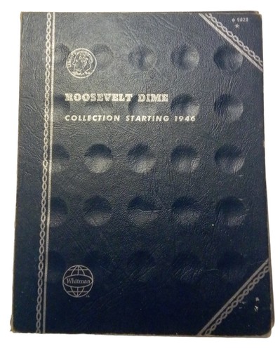 Roosevelt Dimes Starting 1946 Whitman Album 9029 Coin Folder Vintage 1968