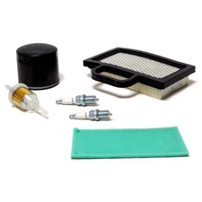 Home Maintenance Kit Air + Oil Filter Spark Plugs For John Deere D130 D140 LG272