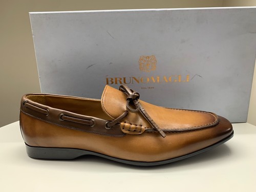BRM02 SCARPE UOMO BRUNO MAGLI MOCASSINI ELEGANTI MARRONE 100% PELLE MADE  ITALY | eBay