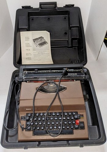 MACCHINA DA SCRIVERE Giocattolo Vintage Sears Holiday III Con Custodia - Foto 3