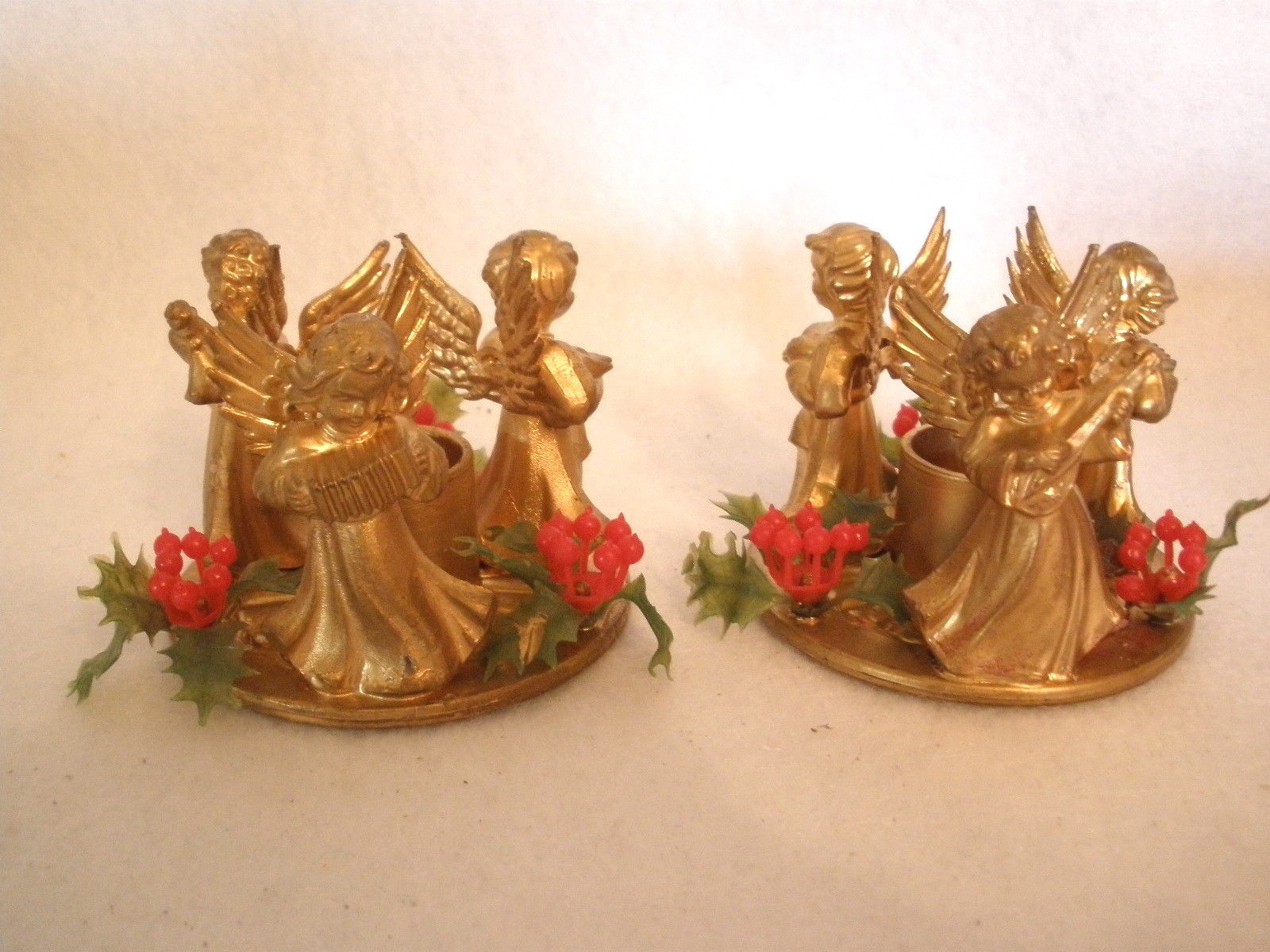 VINTAGE PAIRMUSICAL ANGEL CANDLE KONGIOB