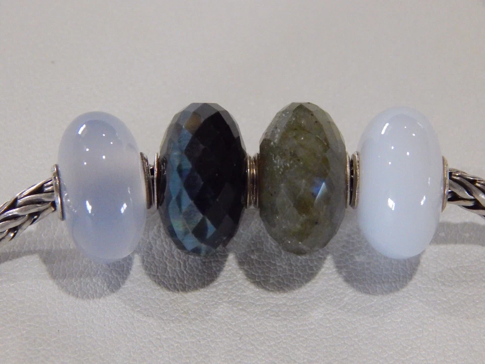 TROLLBEADS Calcedonia CUENTAS #4 TSTBE-20021 Etéreas y HERMOSAS (UNA CUENTA) ¡NUEVAS! Foto 4 de 4