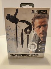 Altec Lansing Sport Waterproof Bluetooth Earphones New In Box Black White Blue