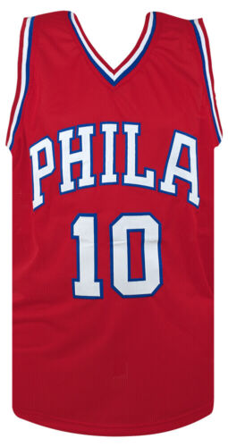 Maurice Cheeks Signed Red Throwback Custom Basketball Jersey w/HOF 2018 (SS COA) - Picture 3 of 3